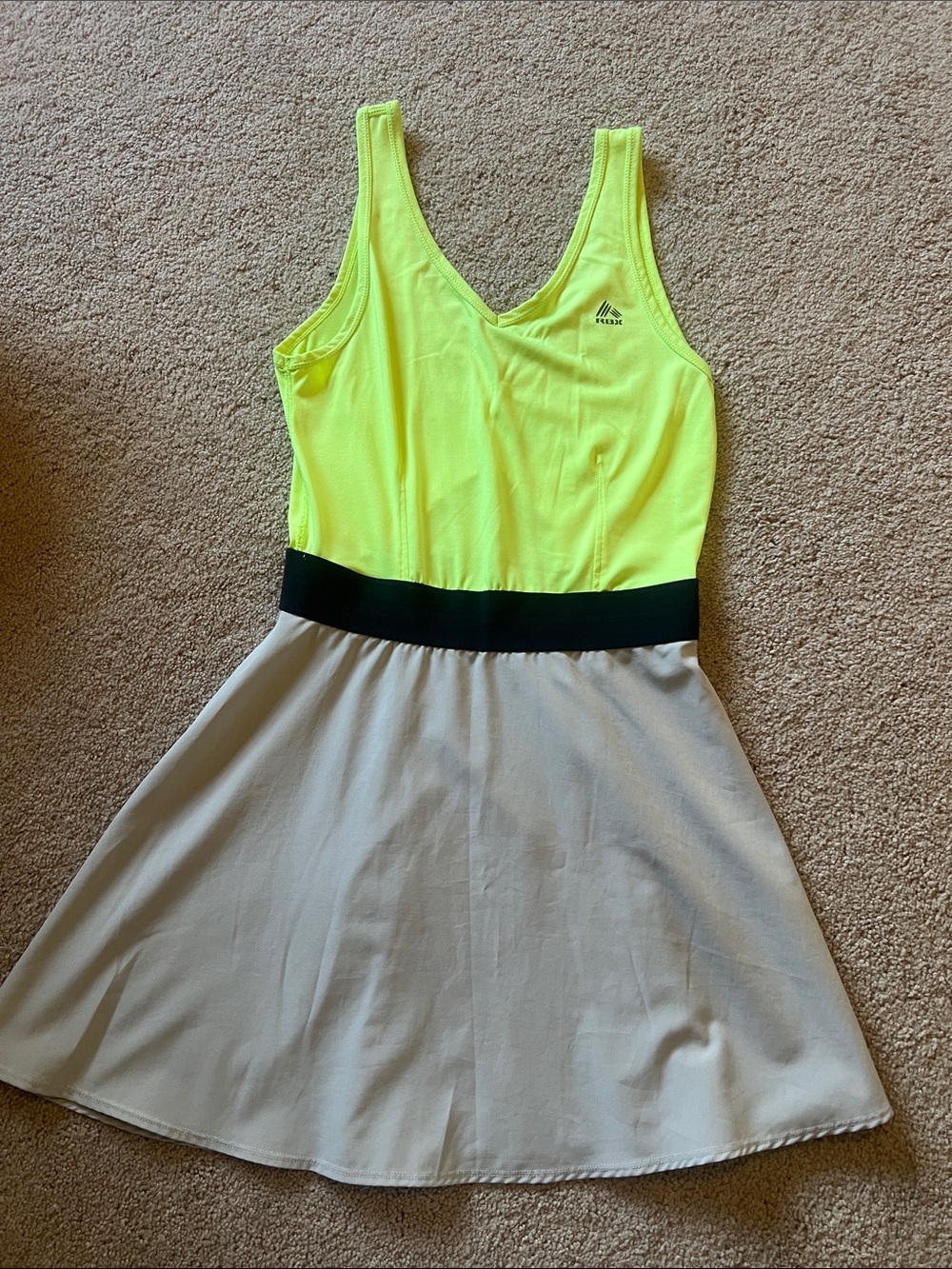 RBX Neon Yellow and gray Athletic Dress